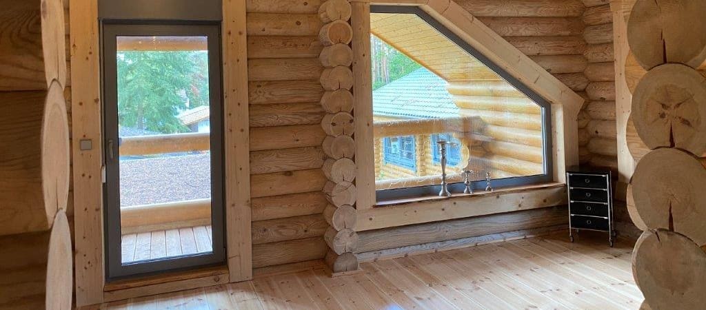 Obergeschoß im Holzblockhaus